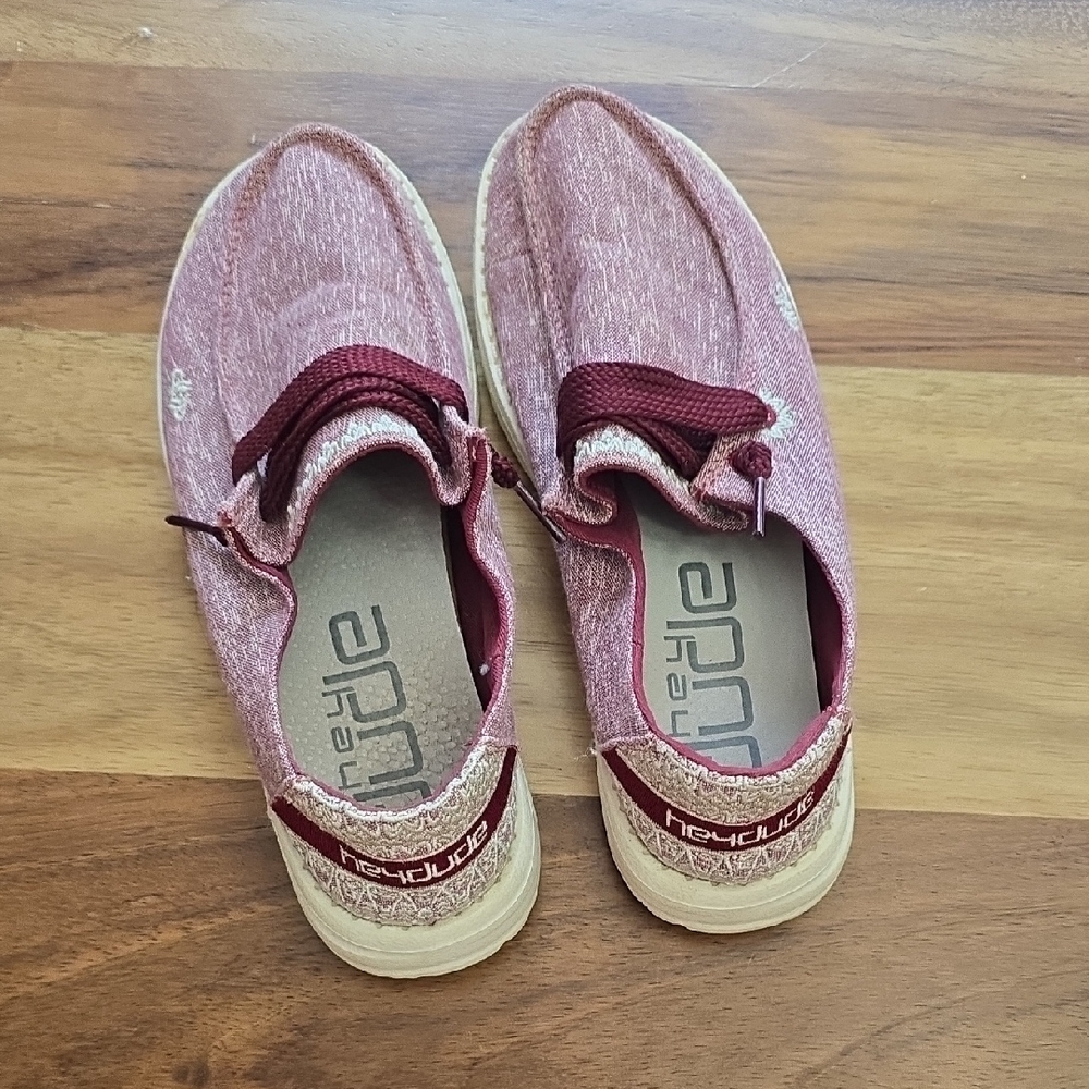 Hey Dude Pink Flats Lightweight Comfort